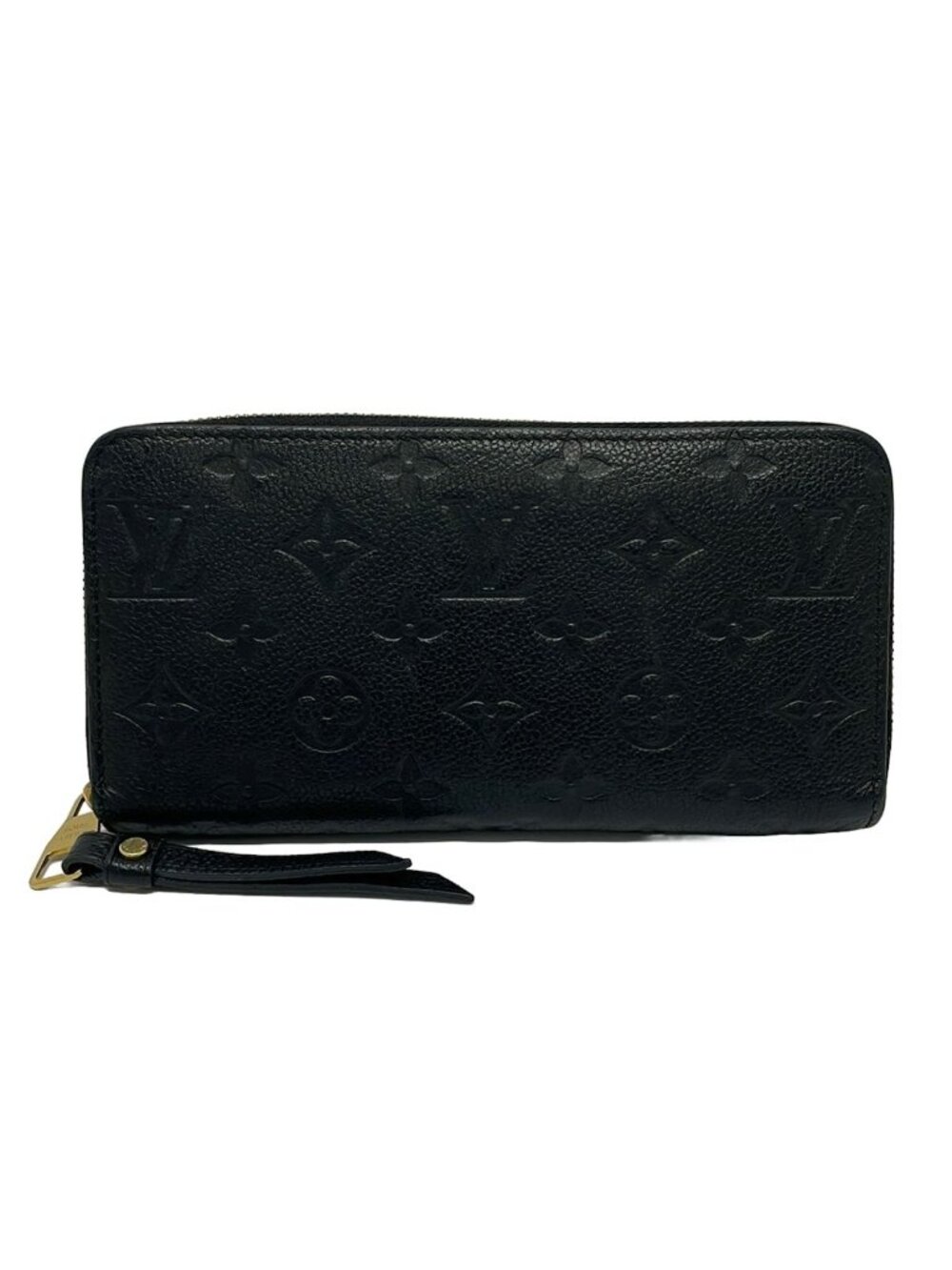 Louis Vuitton Wallet Monogram Empreinte Zippy Noir Leather